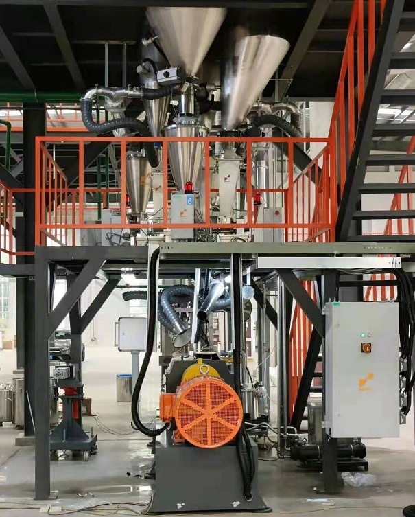 改性工程料专用双螺杆挤出机生产线案例